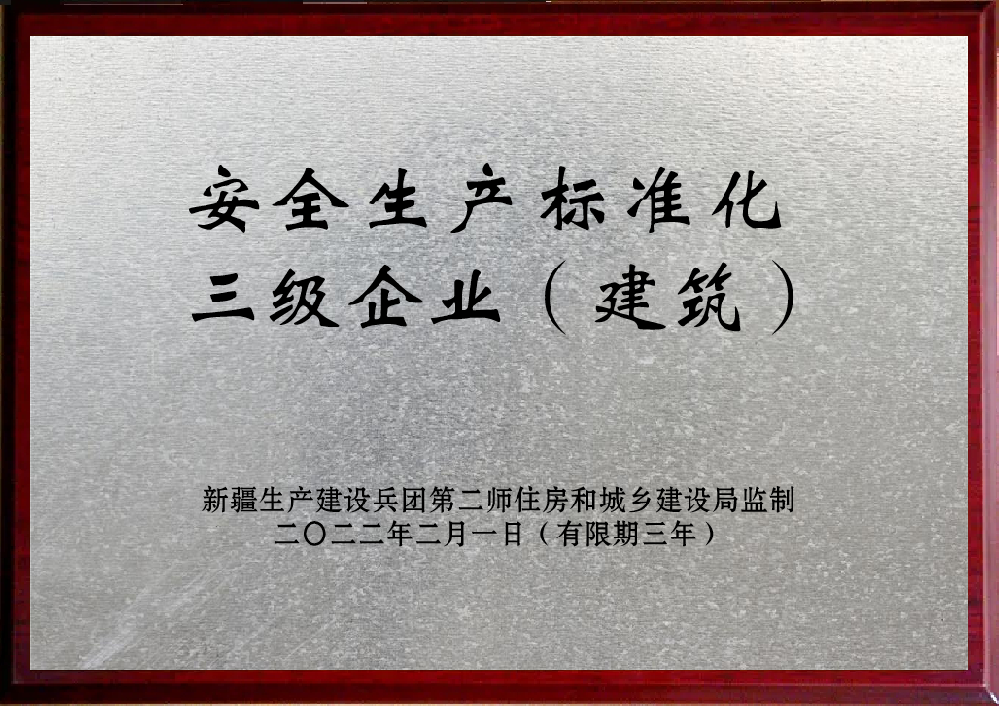 安全生产标准化三级企业